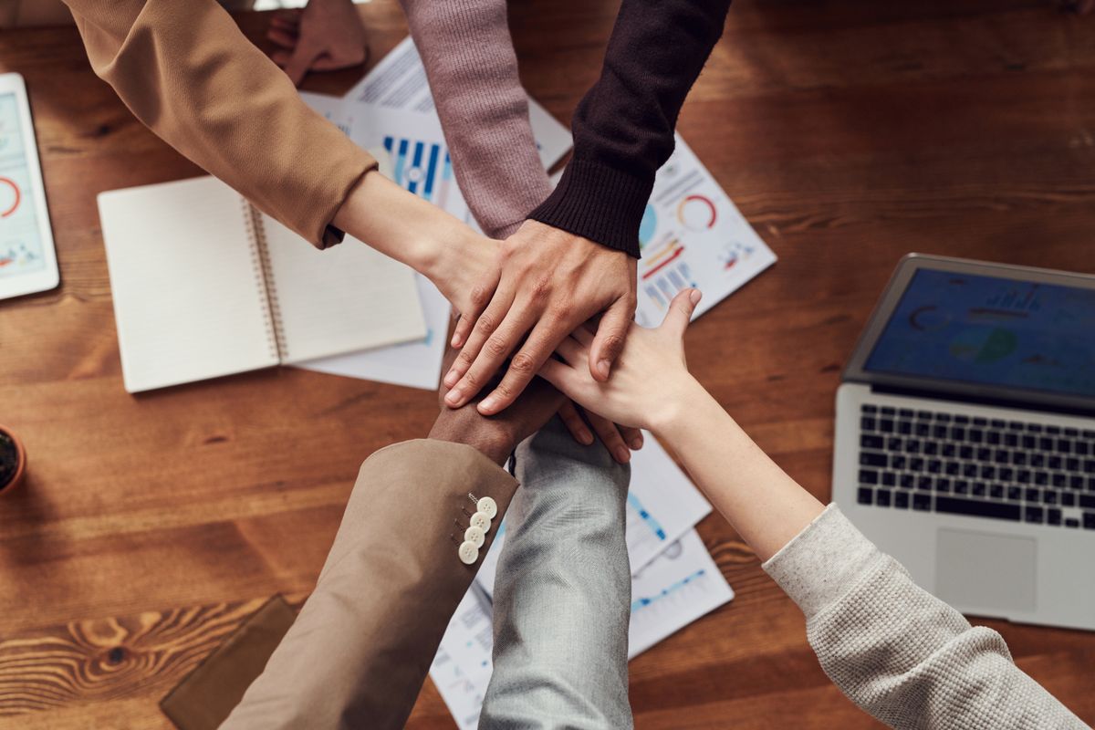 A collaborative business planning session